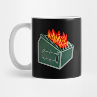 ster Fire Garbage Trash Can Mug